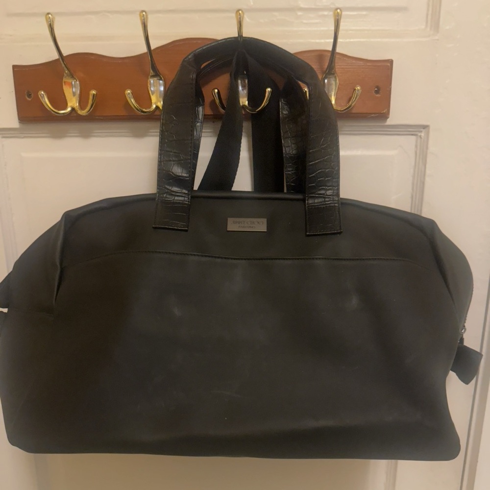 Jimmy Choo Black Duffel Bag